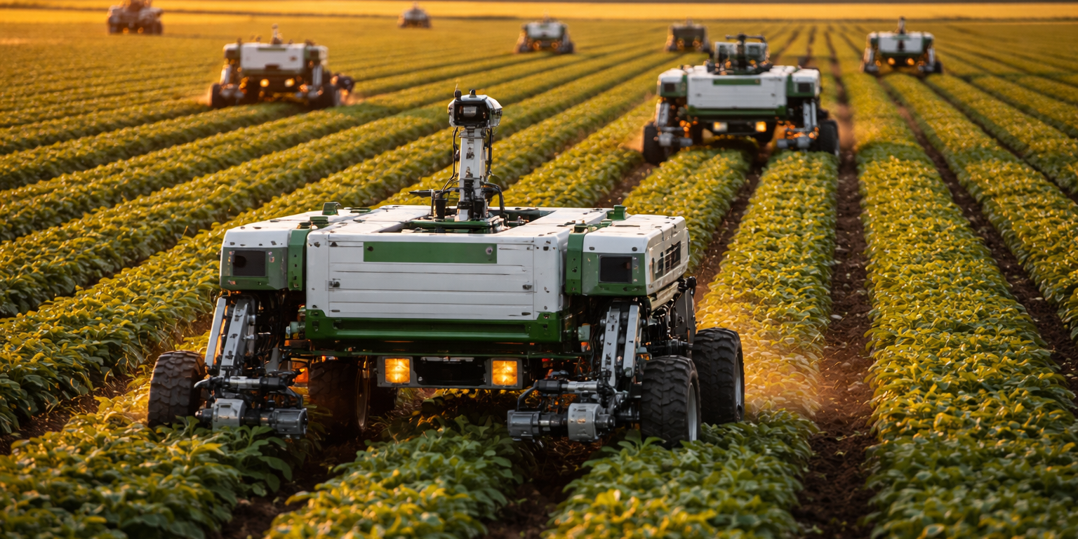 AI-Driven Farm Robots Now Operate Across 12 Million Hectares Globally