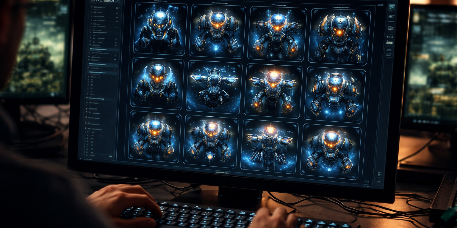 Unity Asset Store Lists 95-Icon Sci-Fi Robotics Pack at 512x512 Resolution