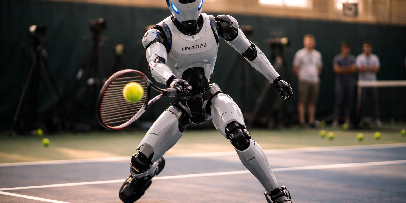 Galbot, Tsinghua LATENT Wins IROS 2026 Award as Unitree G1 Returns 91% of Tennis Forehands