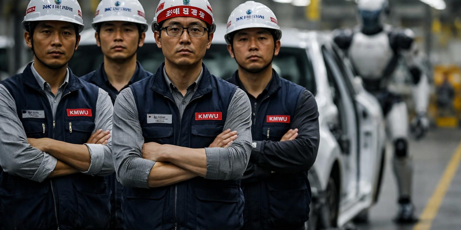 Hyundai Workers Launch First Labor Strike Over Humanoid Robot Deployment