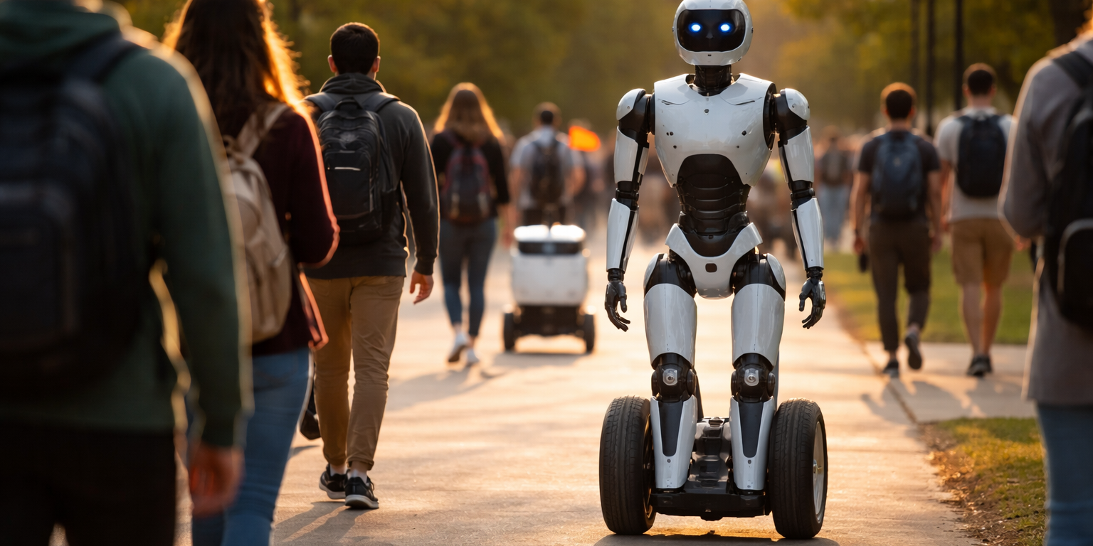 Robot.com Deploys Fewer Than 40 Wheeled Humanoids After Campus Delivery Pivot