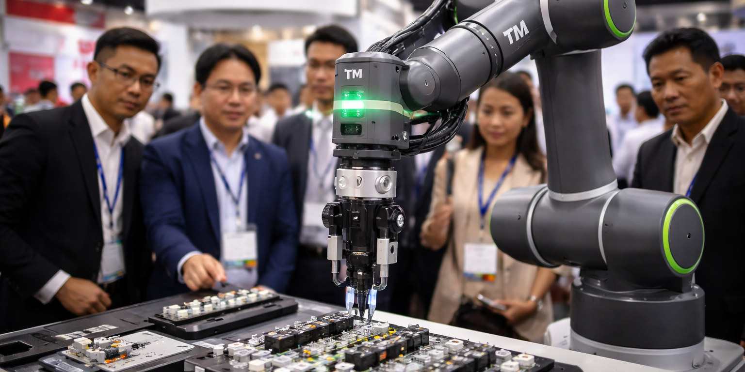 Techman Robot Showcases AI Vision Cobots at Thailand ME Assembly 2026