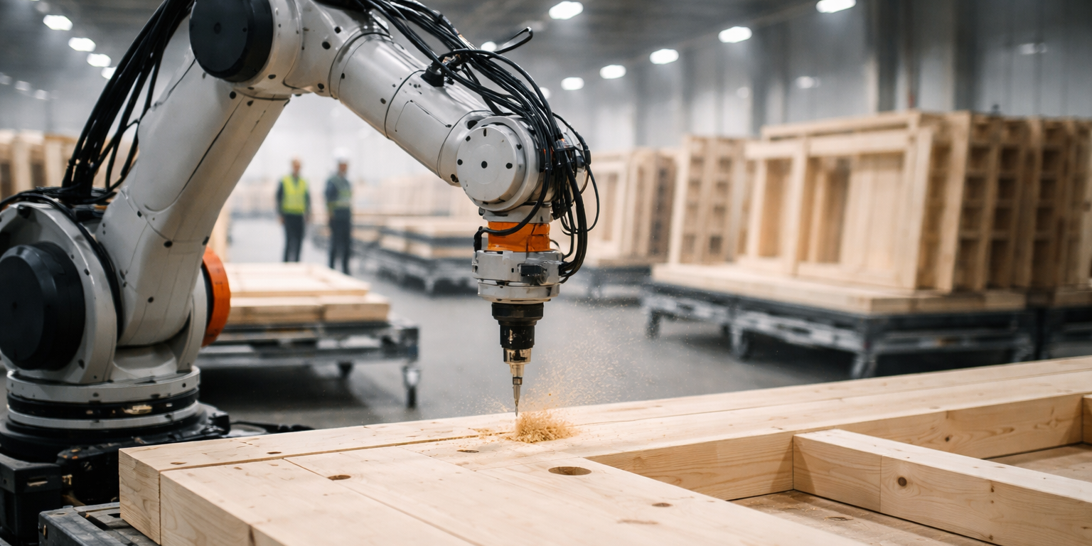 Construction Automation Gains Come From Factory Systems, Not Humanoids