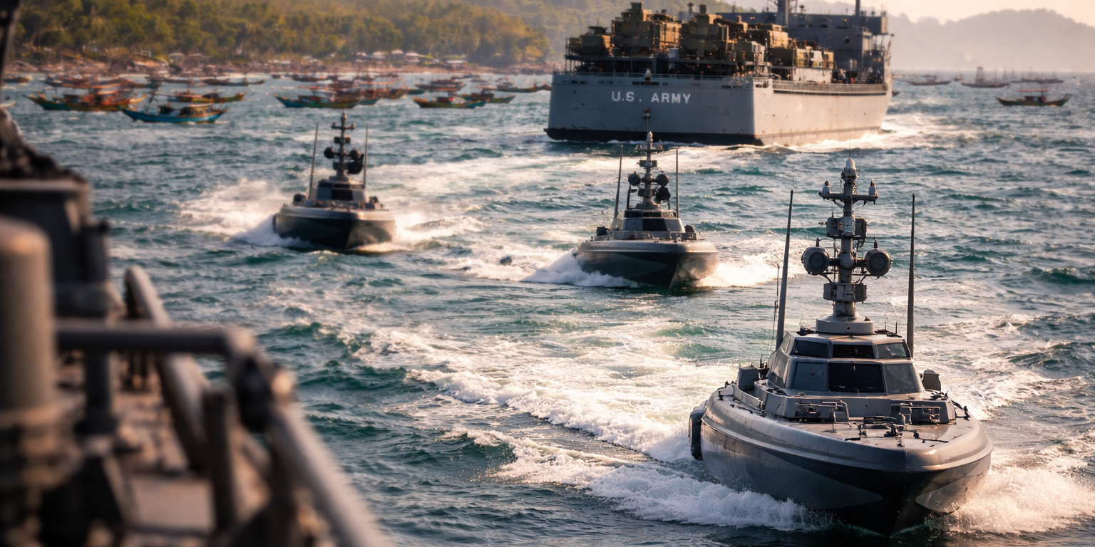 US Army Deploys Autonomous Boats in Philippine Maritime Exercise
