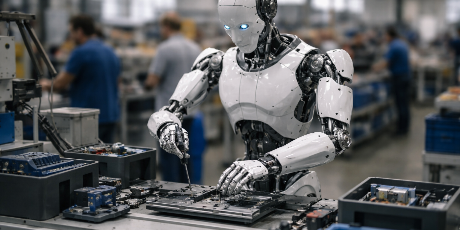 Robot.com Unveils R-noid Humanoid Without Legs for Industrial Tasks