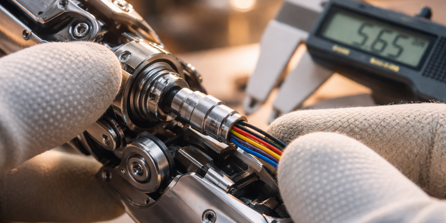 Molex MiniMix Connector Fits Through 5.65mm Openings for Humanoid Joints