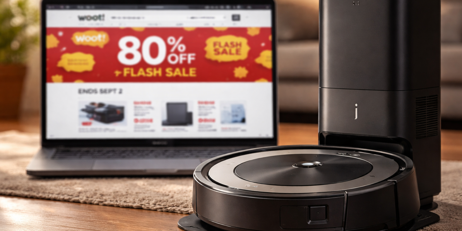 iRobot Roomba j7+ Hits $119.99 in Woot Refurb Sale Through September 2